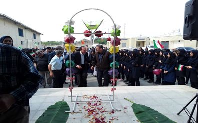 افتتاح دبیرستان دخترانه بتول کشانی در روستای حکمی میناب