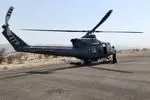 اعزام بالگرد اورژانس بندرعباس برای انتقال مصدوم سوختگی
