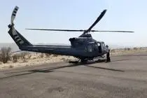 اعزام بالگرد اورژانس بندرعباس برای انتقال مصدوم سوختگی