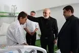 رئیس سازمان زندان‌ها از مجروحین حمله جنایتکارانه رژیم صهیونیستی به اوین عیادت کرد