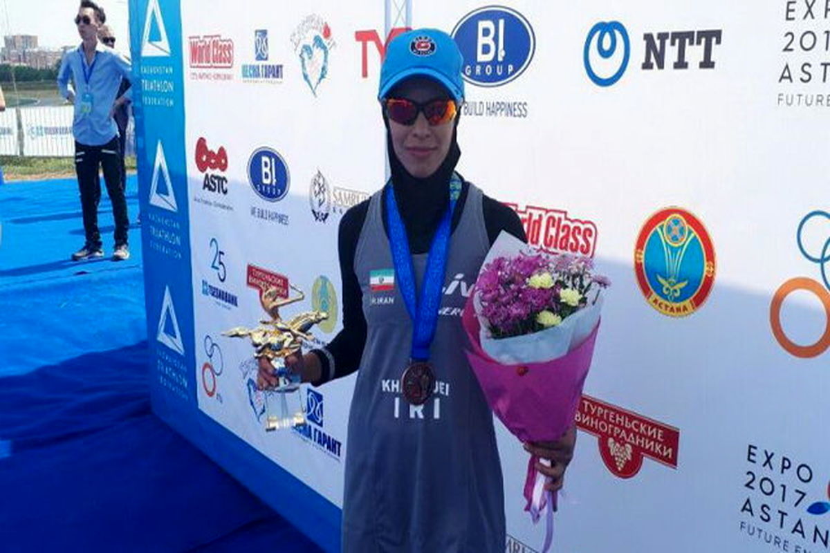 کسب مدال برنز قهرمانی آسیای میانه توسط بانوی سه گانه کار