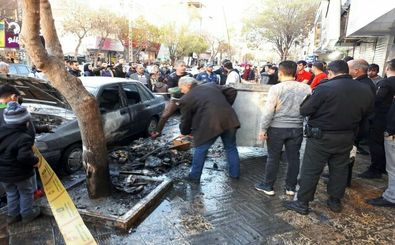 انفجار مواد محترقه چهارشنبه سوری در خیابان نازی آباد