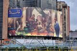 دیوارنگاره جدید میدان ولیعصر تهران امام رضایی شد