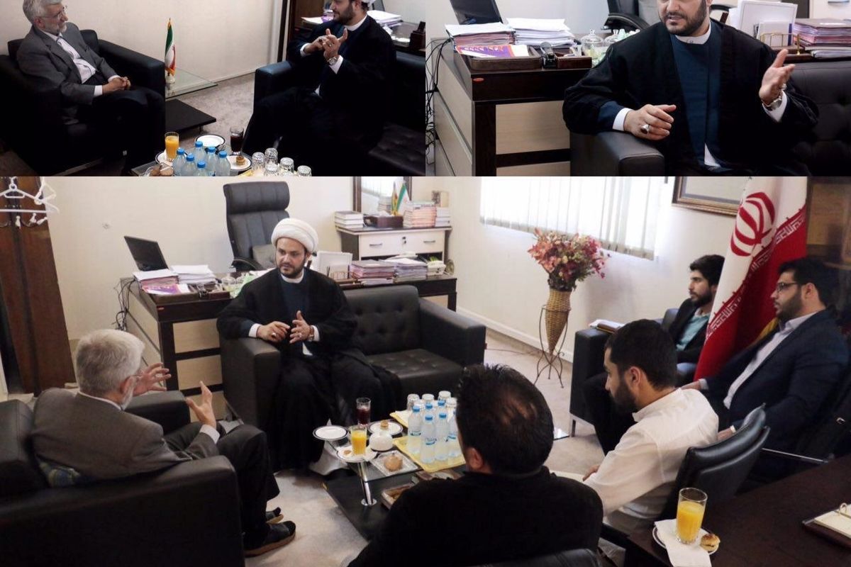 دبیرکل نُجَباء عراق با نماینده رهبری در شورای عالی امنیت دیدار کرد + تصاویر
