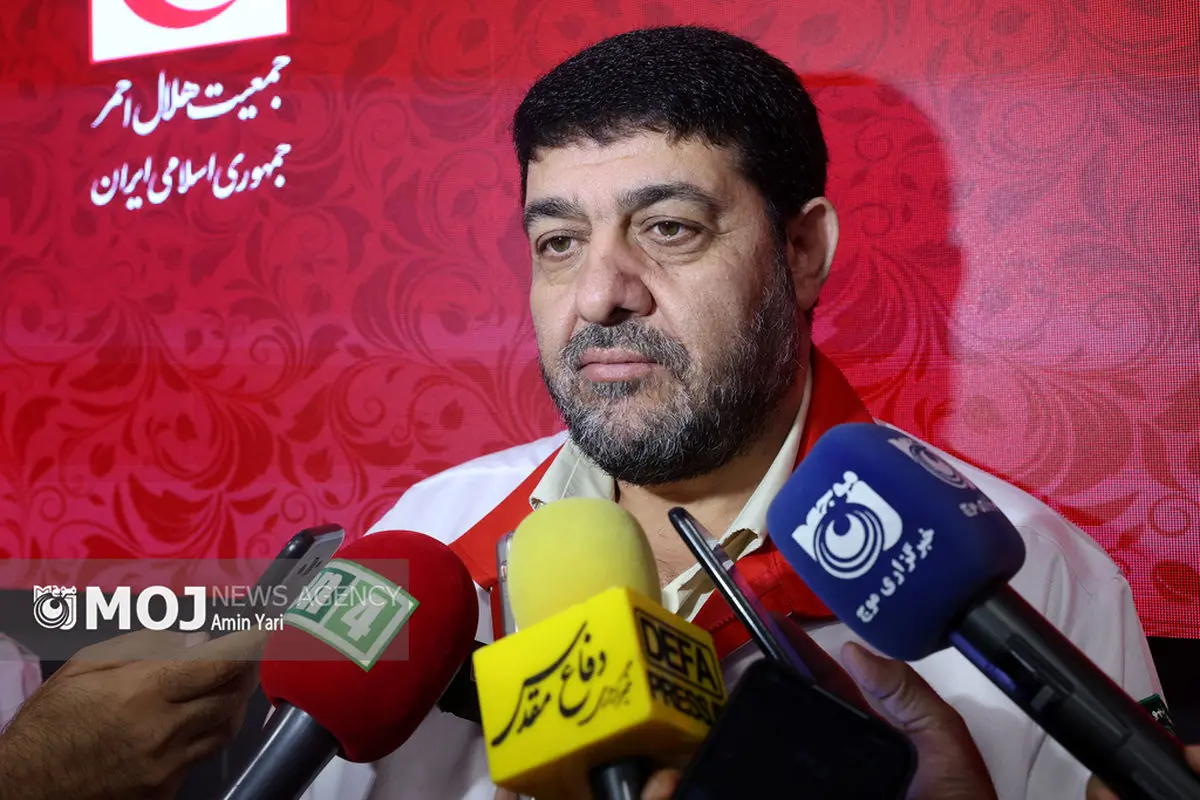نشست خبری رئیس سازمان هلال احمر
