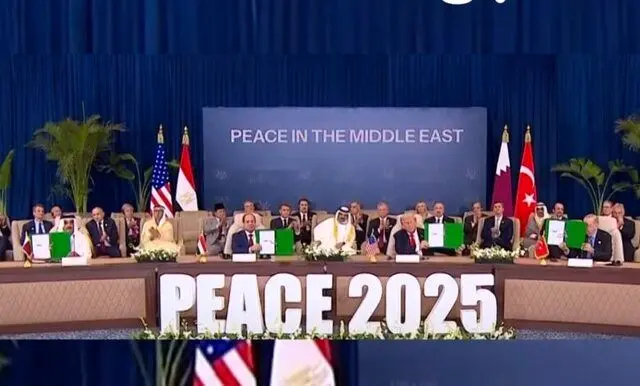 سند اجلاس شرم الشیخ بر ایجاد صلح و امنیت پایدار در خاورمیانه تاکید کرد