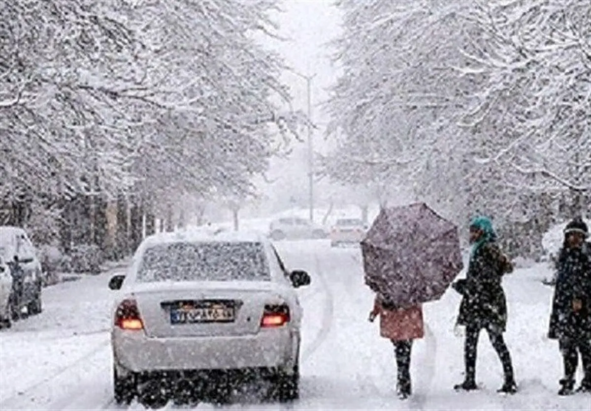 بارش برف و باران در مازندران آغاز شد