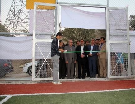 افتتاح زمین چمن مصنوعی در روستای ده شیخ