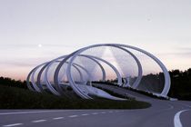 ساخت پل با الهام از حلقه‌های المپیک + تصاویر