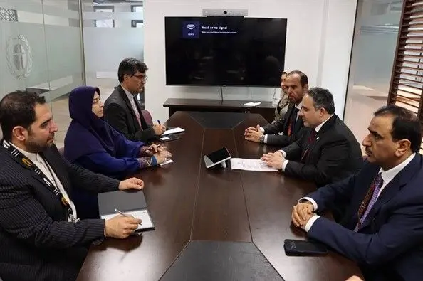 وزیر محیط زیست قطر با معاون رئیس‌جمهور ایران در حاشیه اجلاس یونیا ۷ دیدار کرد