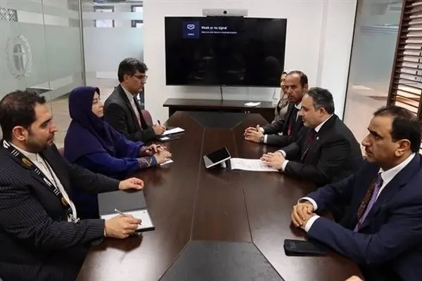 وزیر محیط زیست قطر با معاون رئیس‌جمهور ایران در حاشیه اجلاس یونیا ۷ دیدار کرد