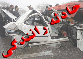 یک کشته و ۴ مصدوم در تصادف مرگبار اصفهان