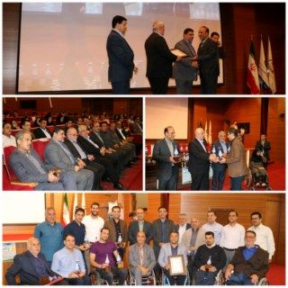 تقدیر از مدیر مخابرات منطقه اصفهان در همایش سپاس از افتخار آفرینی ورزشکاران جانباز و معلول سال ۹۷ 