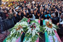 حضور گسترده مردم در تشییع شهدای مدافع امنیت اصفهان