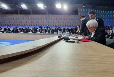 معاون اول رئیس‌جمهور سند همکاری‌های اعضای شانگهای را امضا کرد