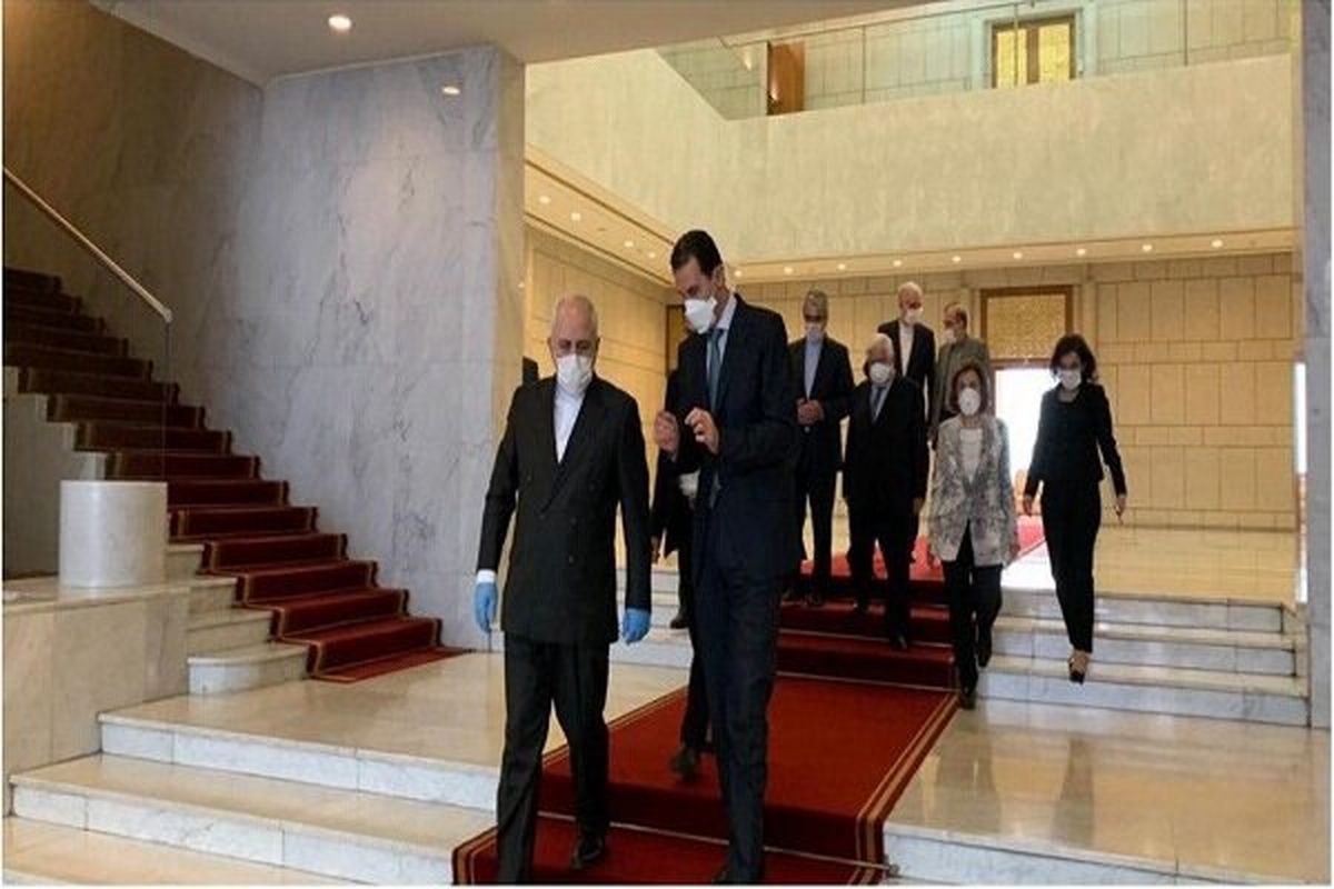ظریف با رئیس جمهور سوریه دیدار کرد