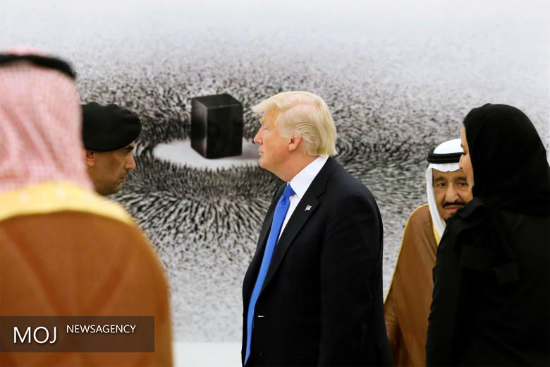 دیدار دونالد ترامپ با پادشاه عربستان