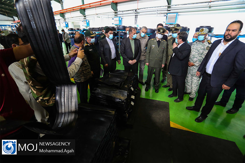 افتتاح کارخانه تولید لاستیک suv با حضور وزیر دفاع