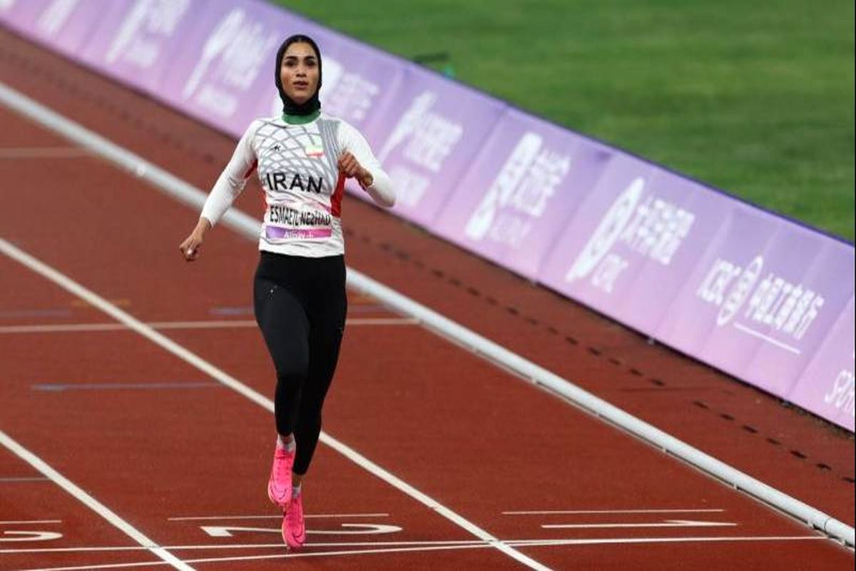 سریع‌ترین دونده خانم ایران رتبه هفت آسیا را کسب کرد