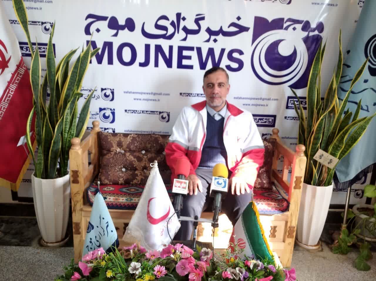 بازدید مدیرعامل جمعیت هلال احمر استان اصفهان از دفتر خبرگزاری موج