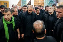 رئیس جمهور در آئین شام غریبان اردبیل