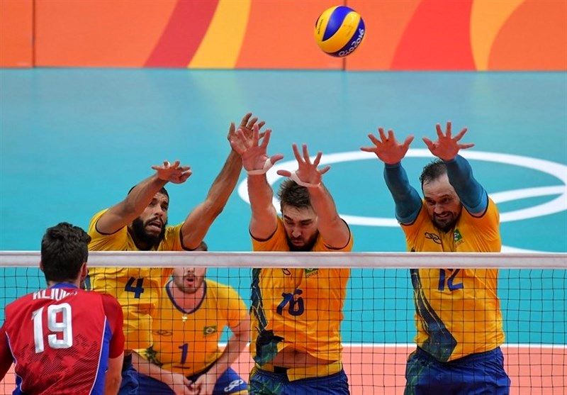 برزیل از روسیه انتقام گرفت و فینالیست والیبال مردان المپیک شد