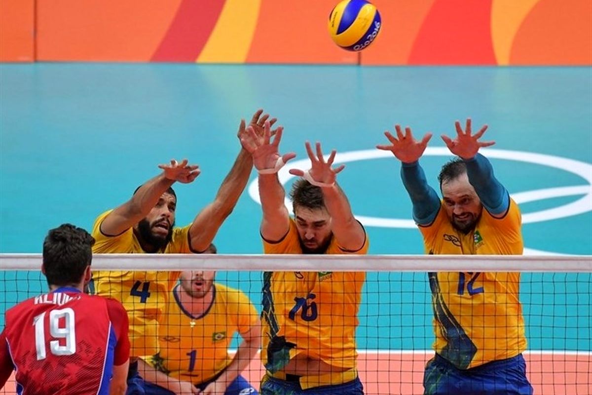 برزیل از روسیه انتقام گرفت و فینالیست والیبال مردان المپیک شد
