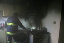هود آشپزخانه، خانه ای را در آمل به آتش کشید 
