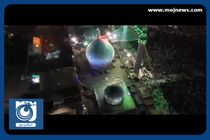 تصاویر هوایی جشن میلاد امام زمان (عج) در مسجد مقدس جمکران + فیلم