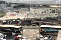 خارج شدن قطار از ریل در هنگ کنگ، 8 مجروح برجا گذاشت