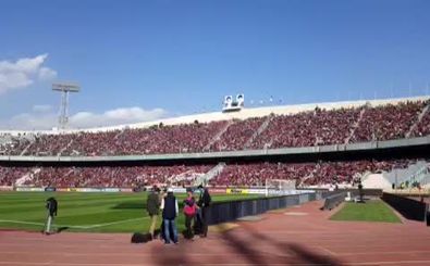 فیلم حال و هوای استادیوم آزادی قبل از بازی پرسپولیس السد