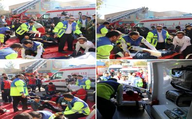 مانور سراسری "ایمنی در زلزله" در اصفهان برگزار شد