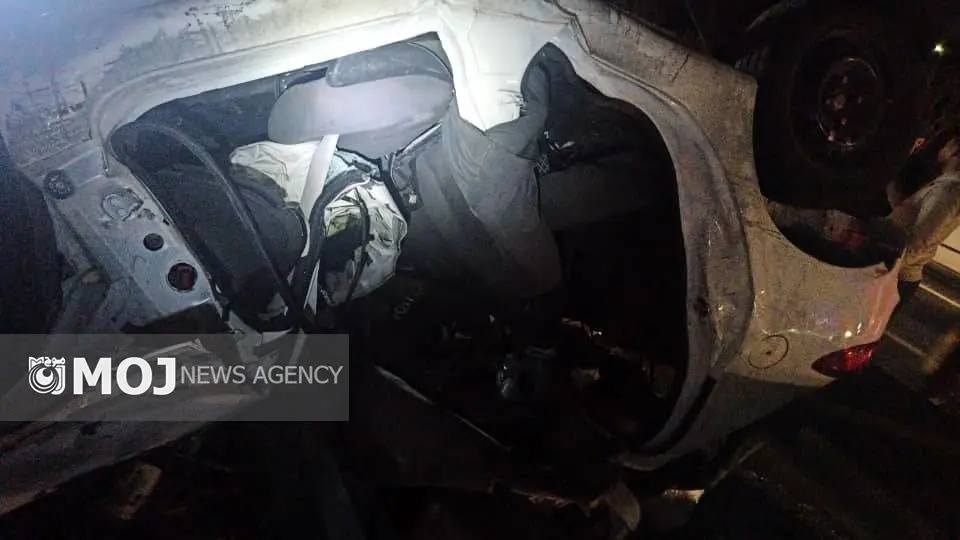 تصادف در بزرگراه امام علی (ع)؛ ۲ کشته و ۲ مصدوم