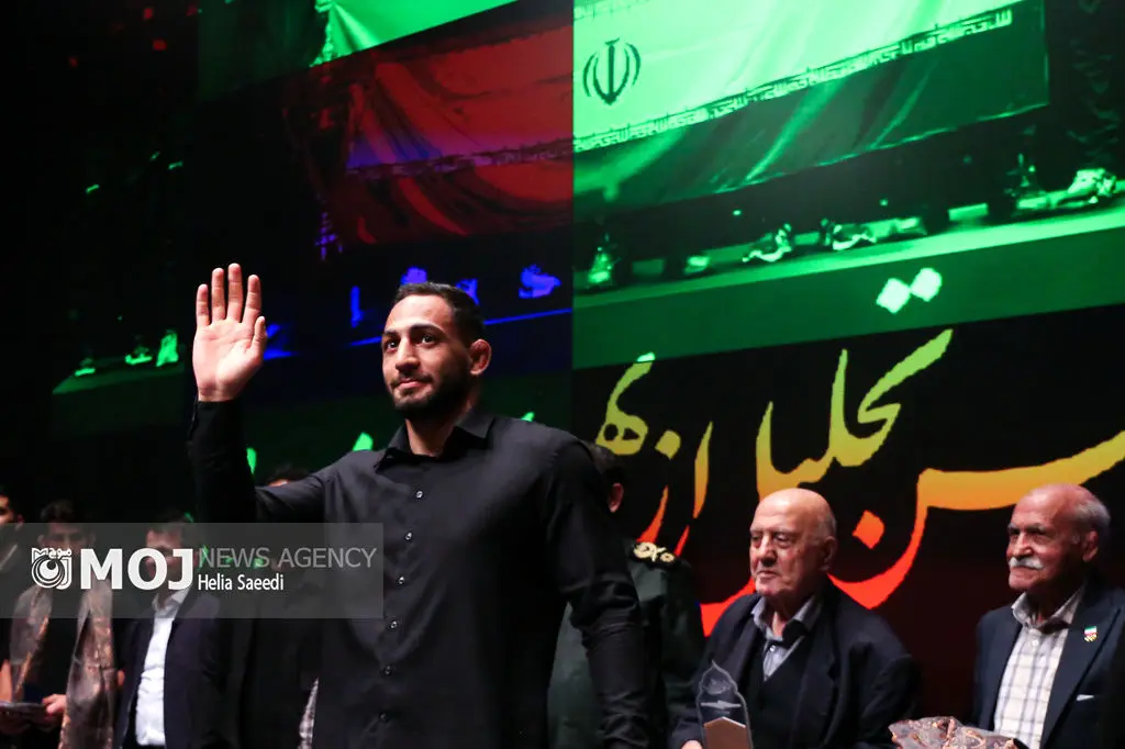 مراسم تجلیل از قهرمانان تیم ملی کشتی جمهوری اسلامی ایران
