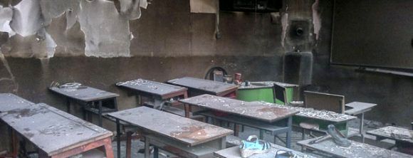 یک مدرسه در محمودآباد دچار آتش سوزی شد 