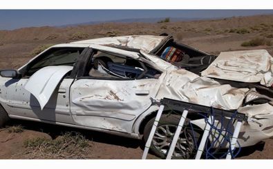یک کشته در اثر واژگونی سواری سمند در اردستان