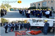 مانور ایمنی در شرکت توزیع برق استان کرمانشاه برگزار شد