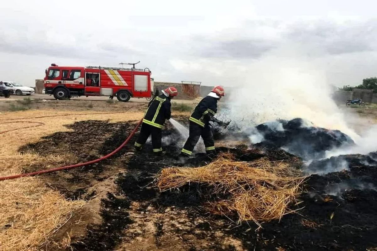 هشدار سازمان آتش‌نشانی نسبت به احتمال آتش‌سوزی مزارع کاشان