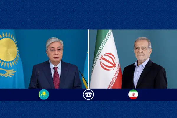 روسای جمهور ایران و قزاقستان بر تحکیم و گسترش مناسبات تاکید کردند