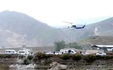 The helicopter which carried Iran's President faced incident in northwest Iran 