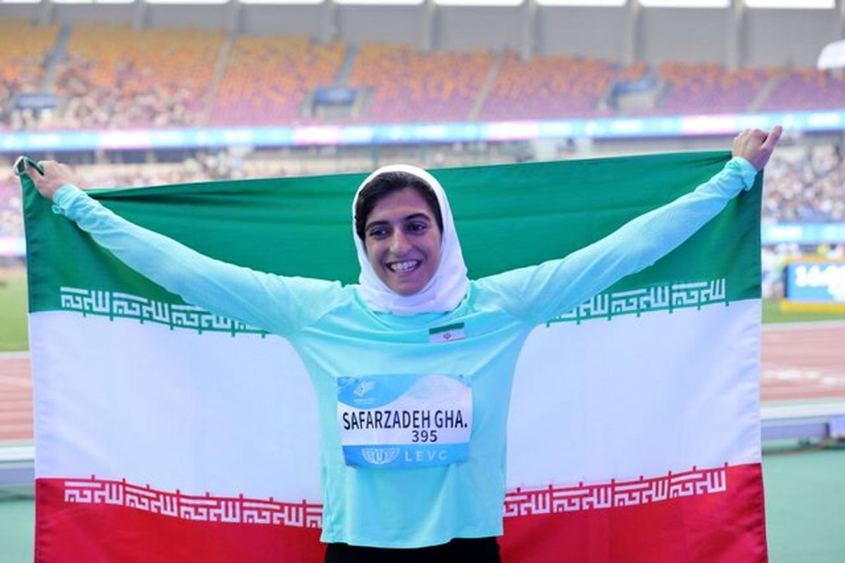 هاجر صفرزاده در پارادومیدانی رکورد بازی‌های پاراآسیایی شکست
