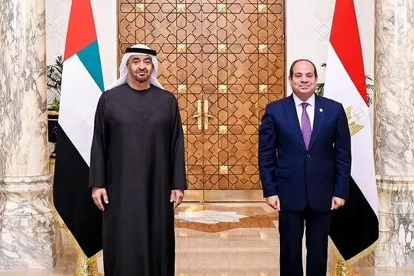 بن زاید و السیسی در قاهره با محوریت تحولات غزه دیدار کردند