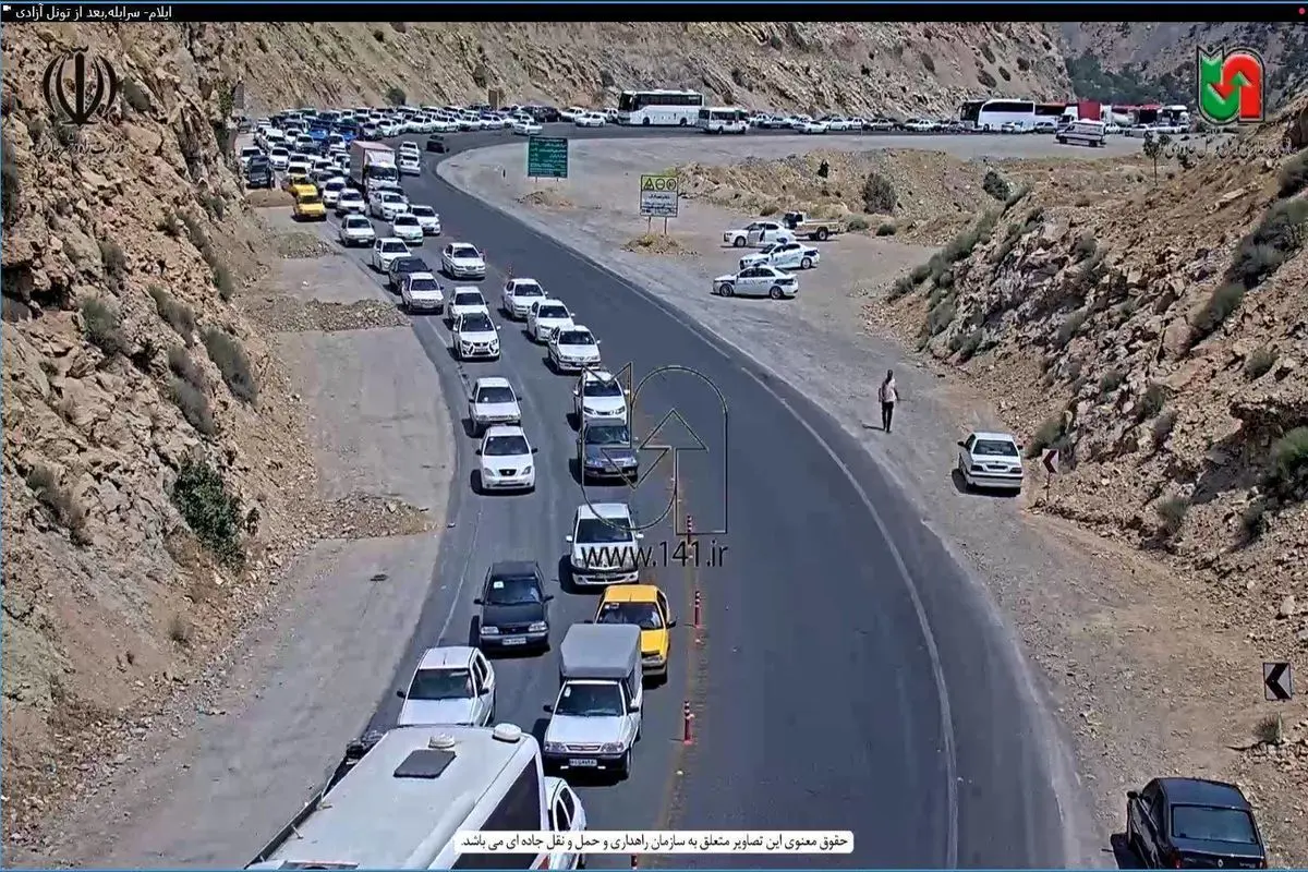 افزایش ترافیک در محورهای اربعینی همزمان با آغاز موج بازگشت سفرهای زائران اربعین حسینی