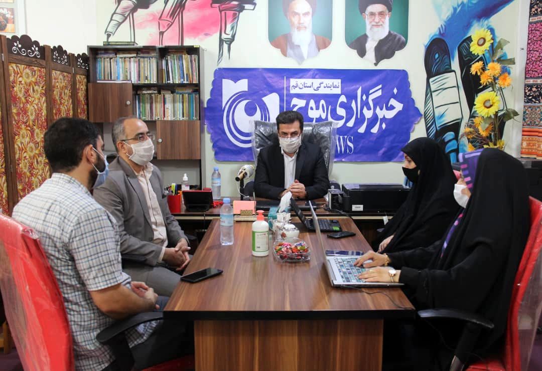 بازدید مدیرکل کمیته امداد امام خمینی(ره) از دفتر سرپرستی خبرگزاری موج قم