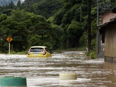  Floods in Japan left 1 dead and 7 missing