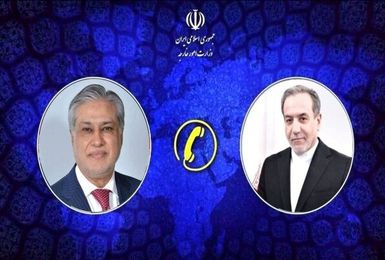گفت وگوی تلفنی وزرای امور خارجه جمهوری اسلامی ایران و جمهوری اسلامی پاکستان 