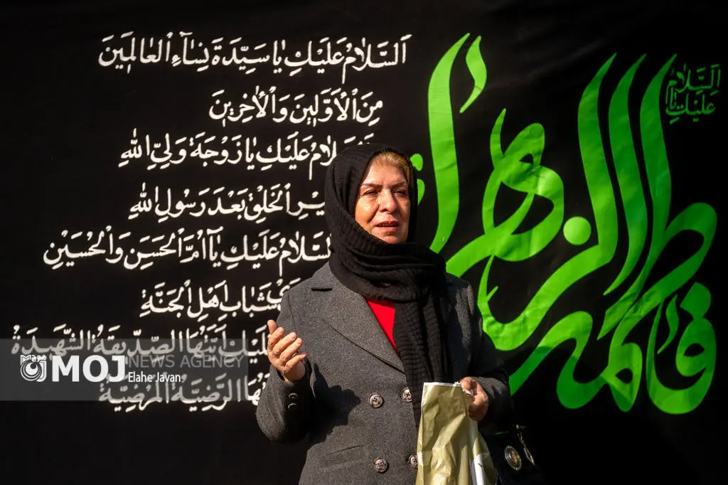 عزاداری شهادت حضرت زهرا (س) در میدان هفت تیر