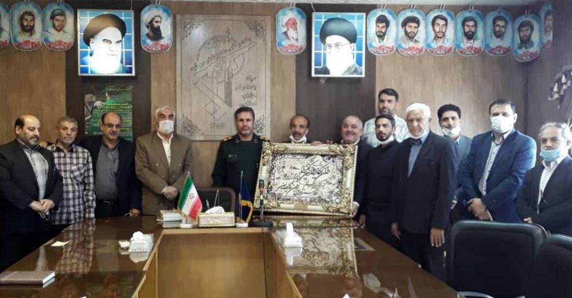 دیدار بسیج ورزشکاران با فرمانده جدید سپاه خمینی شهر