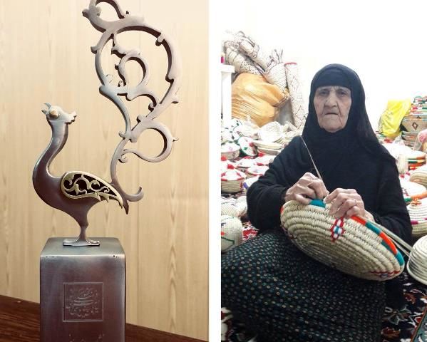 تقدیر از بانوی کپوباف خوزستانی در همای هنر 