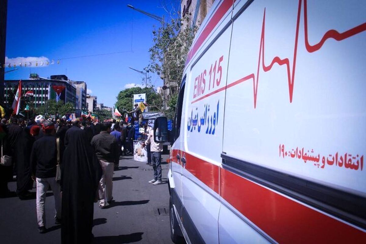 اورژانس در میدان اصلی تهران مستقر شد